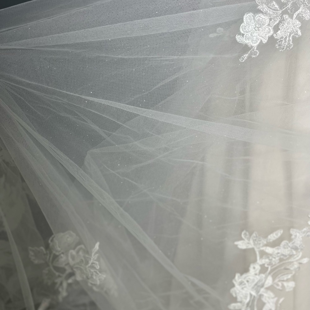 Glitter, tulle, strapless ball gown - Picture 14 of 14